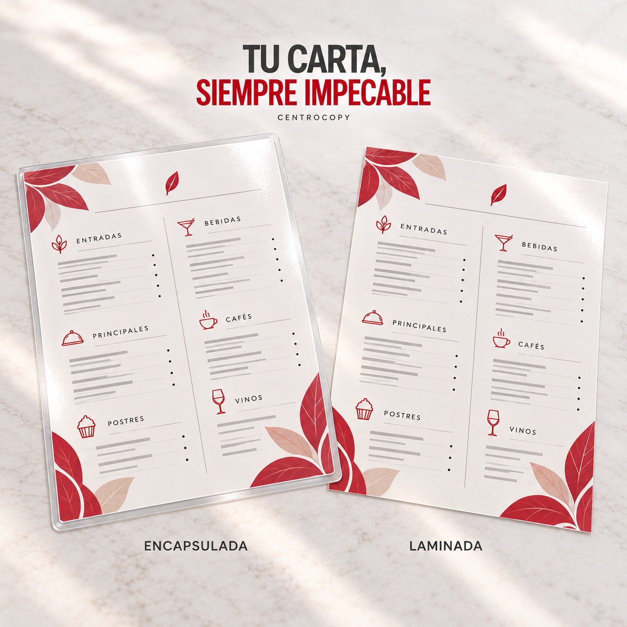 Cartas y Menús