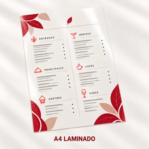 A4 Laminado