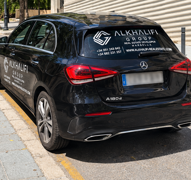 Después de la Rotulación de vehículo para Alkhalifi Group en Marbella